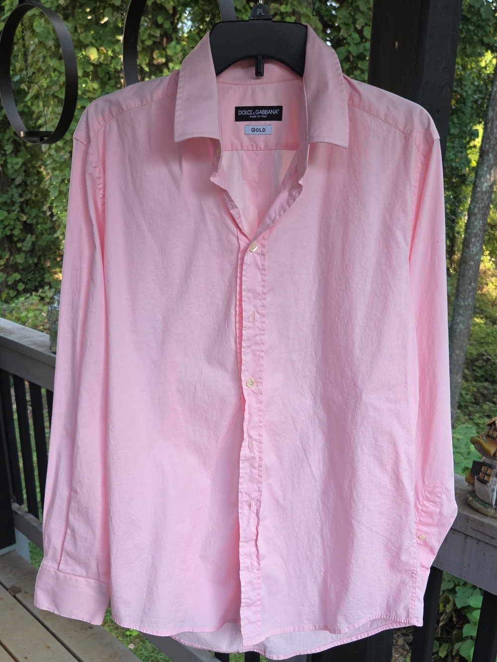 Dolce & Gabbana Pink Long-Sleeve Dress Shirt